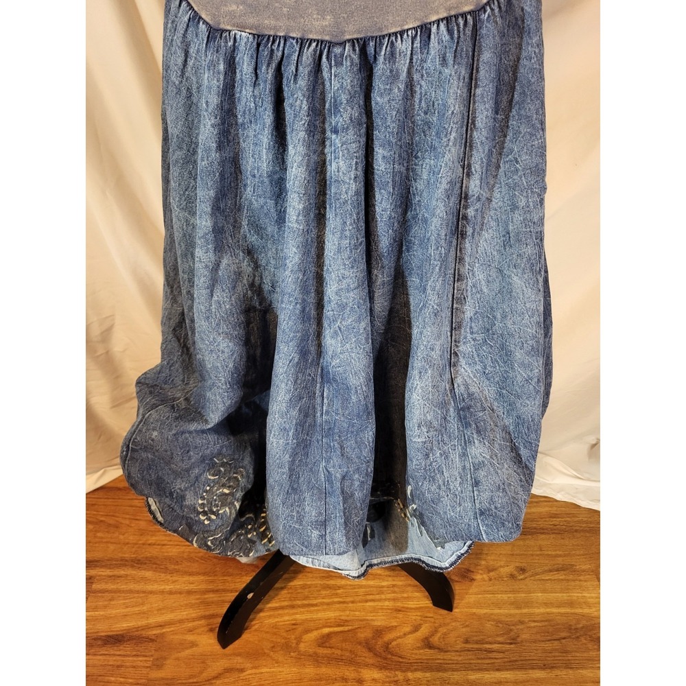 Vita Lita OSFA Denim Convertible Adjustable Skirt - Picture 7 of 7
